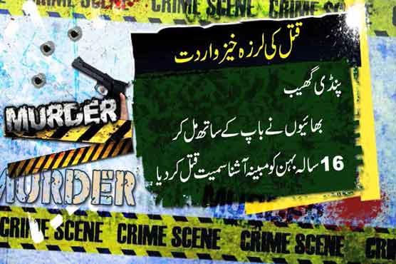 Girl and boy killed over 'honour' in Pindi Gheb 