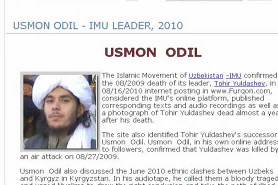 Uzbek militant group confirms Usman Adil death