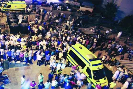 Mourners chant slogans against Hamas as Egypt buries slain soldiers 