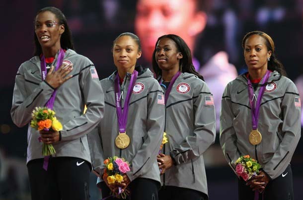 Us Women Win 4x400 Relay To Give Felix 3rd Gold