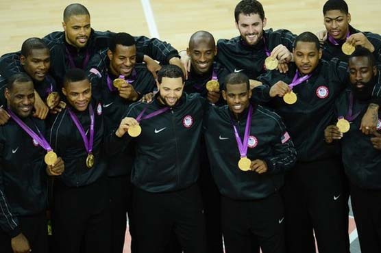 USA take gold in men's basketball
