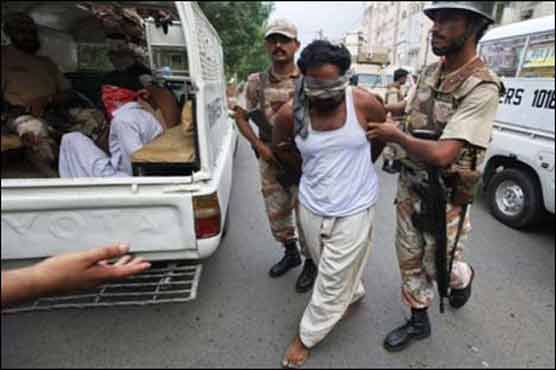 Four extortionists held from Karachi
