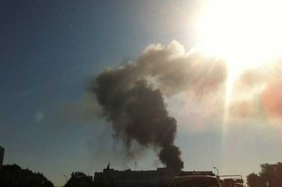 Explosion near Damascus hotel injures three