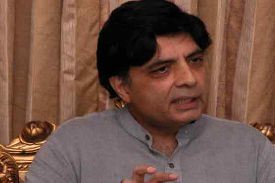 No talks with govt on caretaker set-up: Ch Nisar