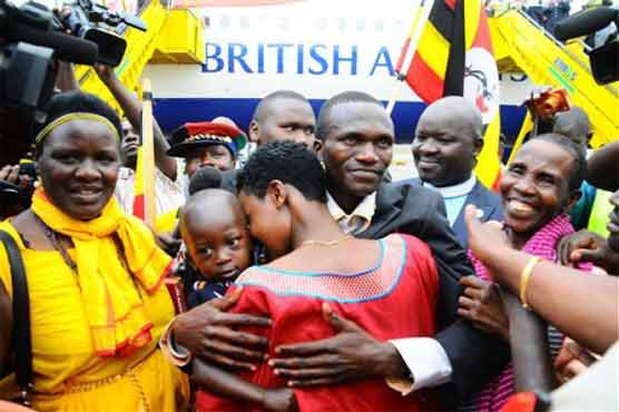  Ugandans celebrate first medal in 40 years