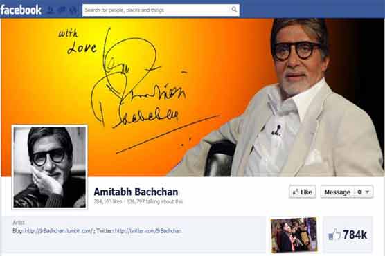 Amitabh gets about 8 lakh likes on Facebook 