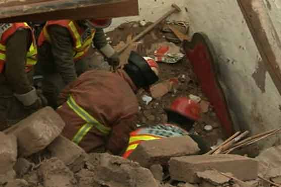 Roof caves in killing three of a family 