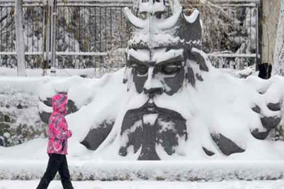  Massive snowfall in Russia, Ukraine 
