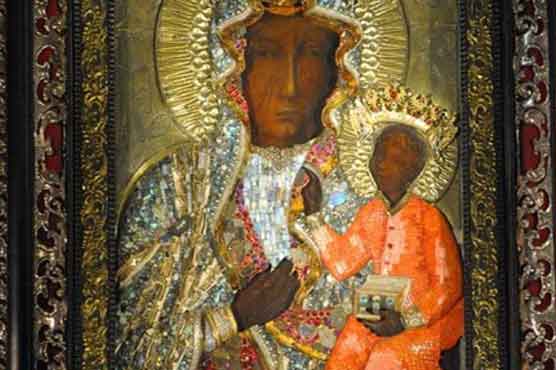 Man hurls paint cans at Poland's black Madonna