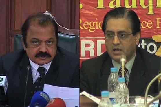 Tauqir Sadiq hiding in Islamabad, claims Sanaullah