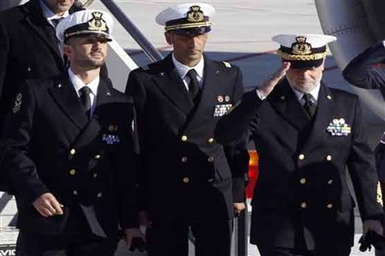 Two Italian marines held in India reach home for Christmas 