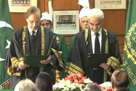 Justice Tassaduq takes oath as acting Chief Justice