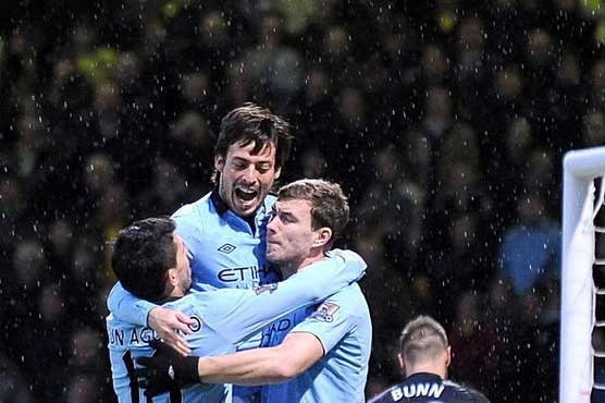 Man City hangs on for 4-3 win over Norwich in EPL