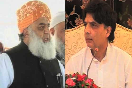 Nisar discusses 20th amend with Fazal on telephone