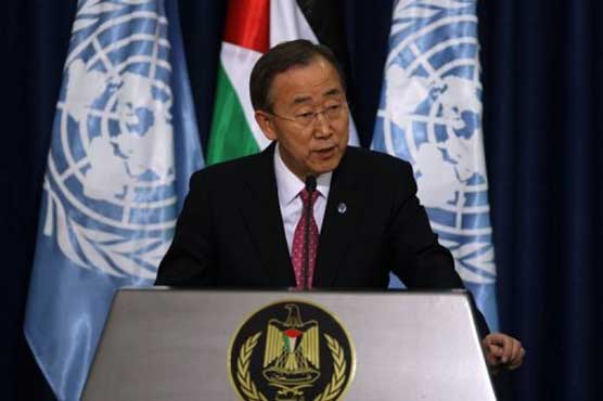 Protesters throw shoes at Ban Ki-moon convoy