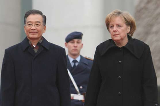 Germany's Merkel urges China to use influence on Iran