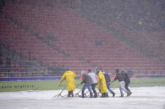 Milan match brought forward due to snow