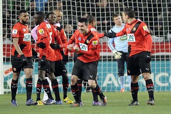 Rennes beats Evian to reach French Cup quarters