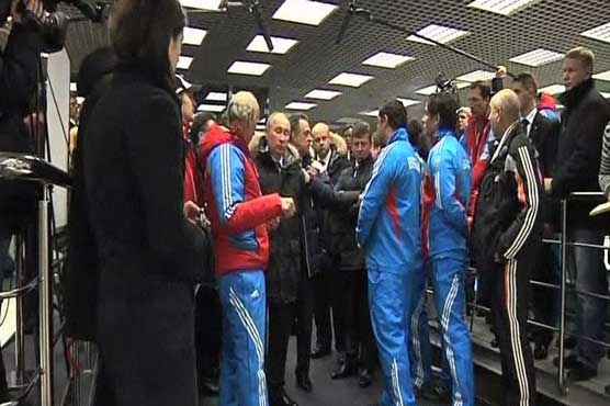 Putin visits Olympic training centre