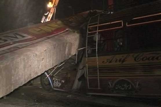 Karachi: 7 killed as pillar falls on wedding bus
