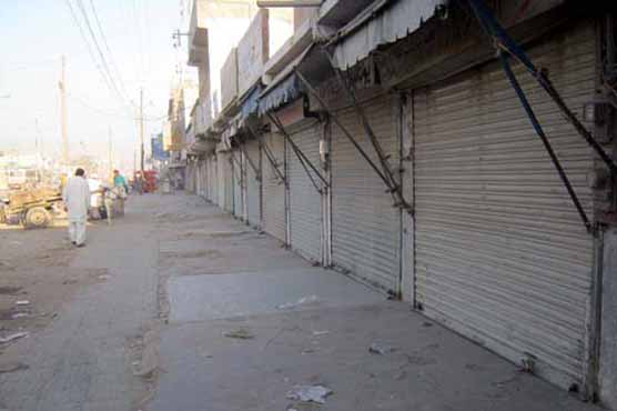 Shutter down strike in Quetta on JUI-F call
