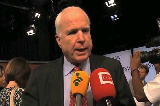 McCain warns against weakness in Taliban talks
