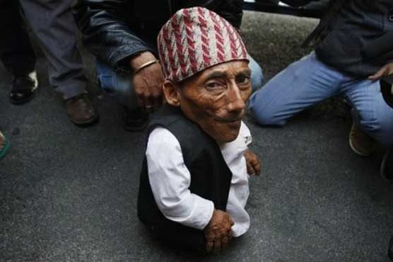 Nepalese man, 72, claims to be world's shortest