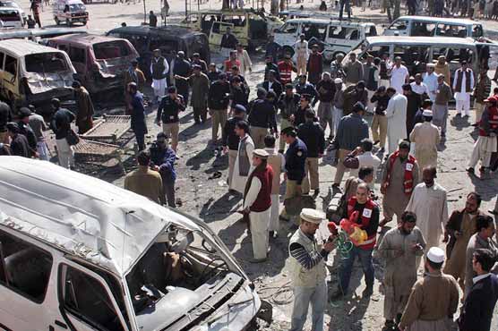 14 killed as explosion hits Peshawar bus terminal 
