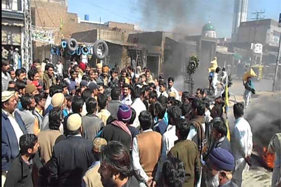 Hafizabad: traders protest against alleged police torture