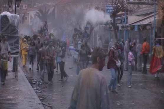 Greeks let loose in sticky, messy custom