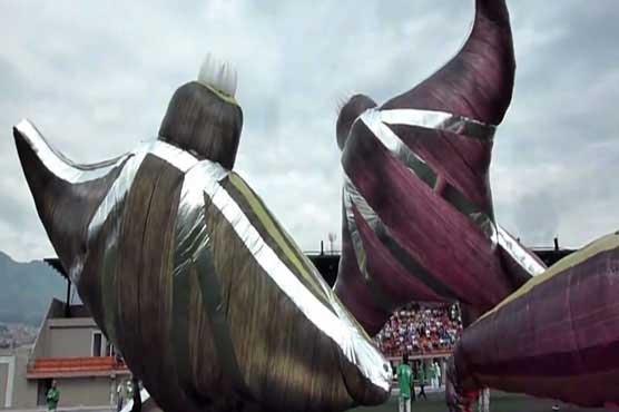 Balloons festival begins in over Colombia