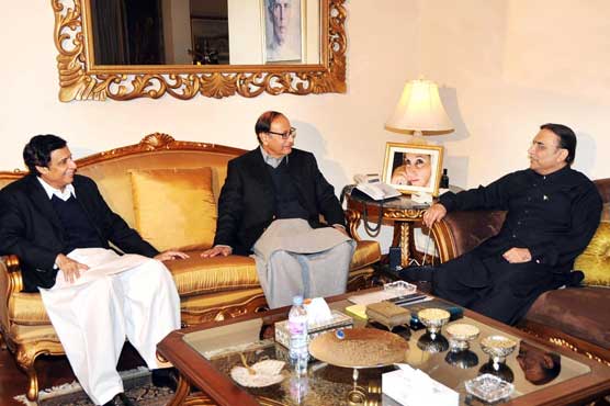 Shujaat, Pervaiz call on President, Prime Minister