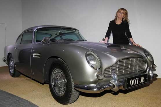 Vehicles used in Bond movies on display