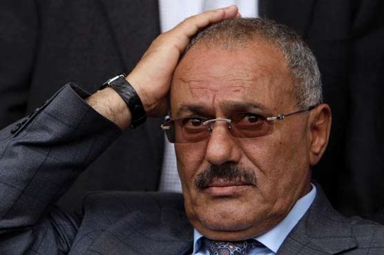 Saleh departs for Oman en route to US