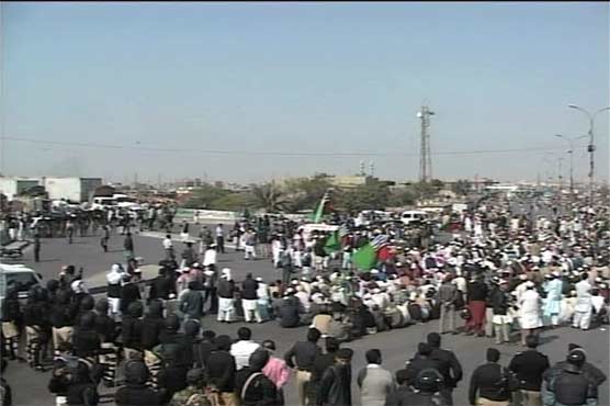 Protest before funeral prayer in Karachi