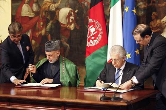 Italy ink pact for aid to Afghanistan