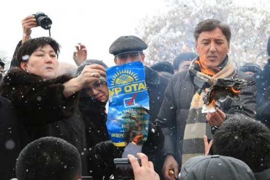 Parliamentary polls trigger protest in Kazakhstan