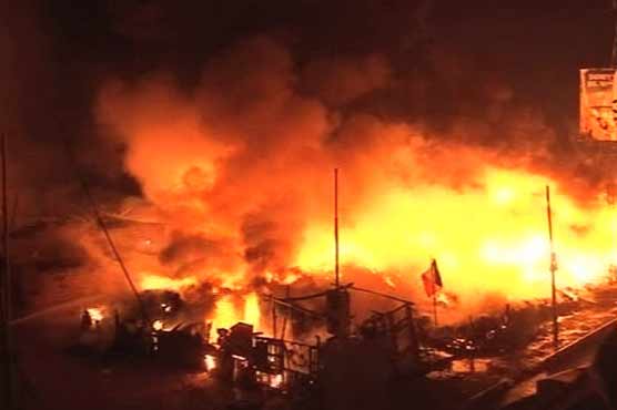 Karachi: Fire at plastic godown brought under control