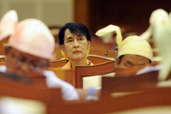 Suu Kyi's party welcomes eased US sanctions