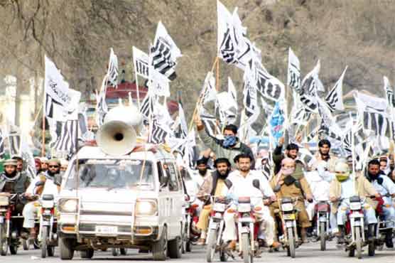 DPC long march concludes in Chaman 