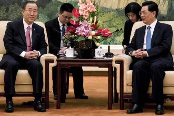 Ban presses China's Hu for tougher action on Syria