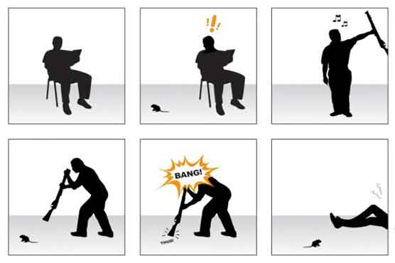 Man accidentally shot himself trying to kill mouse