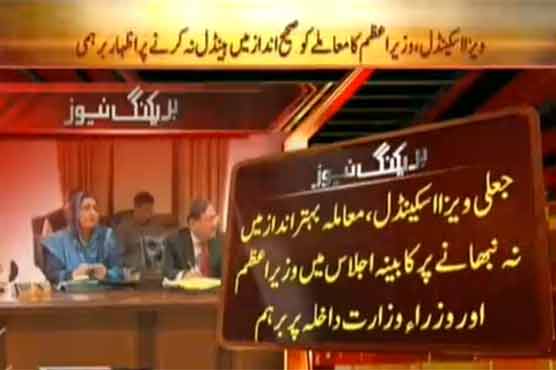 PM rebukes Malik over not handling visa scandal properly