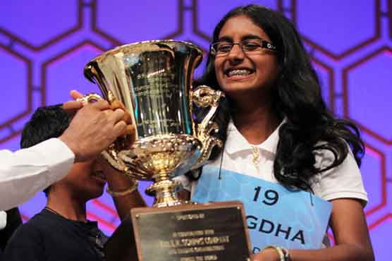 Girl of Indian origin wins spelling competition