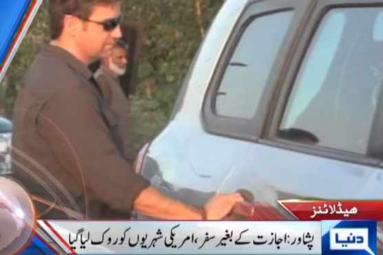 Peshawar:Arms recovered from US diplomatic vehicle  