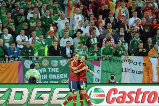 Spain beat Ireland 4-0 in Euro 2012