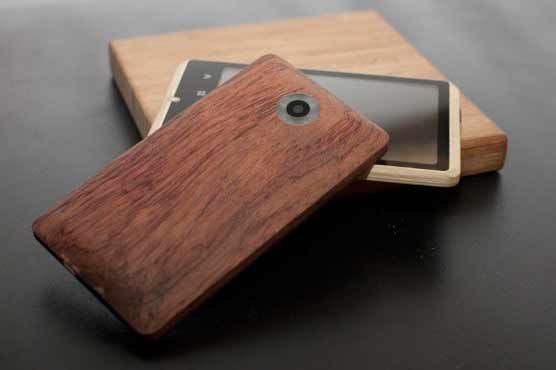 New mobile phone made from a tree