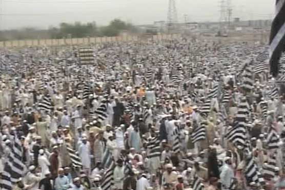 Peshawar: JUI-F public gathering continues
