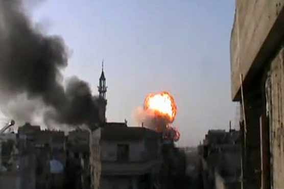 Blasts shake Homs, Syria rebels hit back