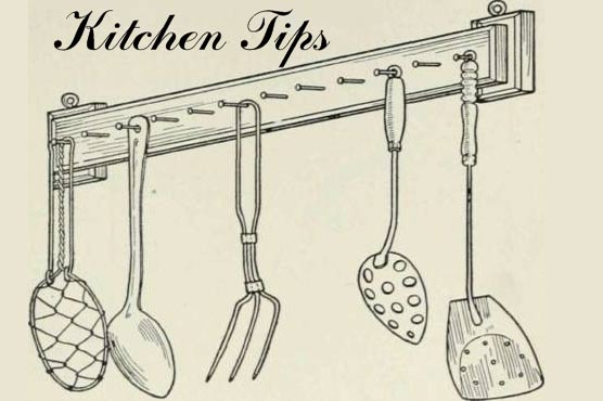 Kitchen tips